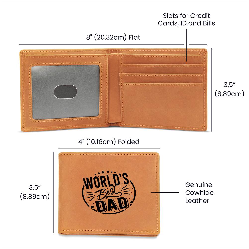 World's Best Dad - Graphic Leather Wallet