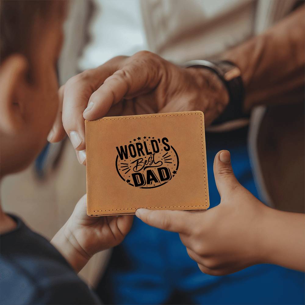 World's Best Dad - Graphic Leather Wallet