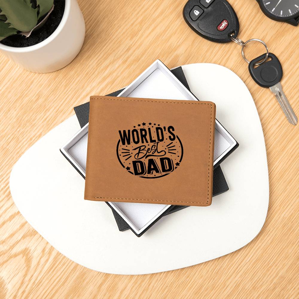 World's Best Dad - Graphic Leather Wallet