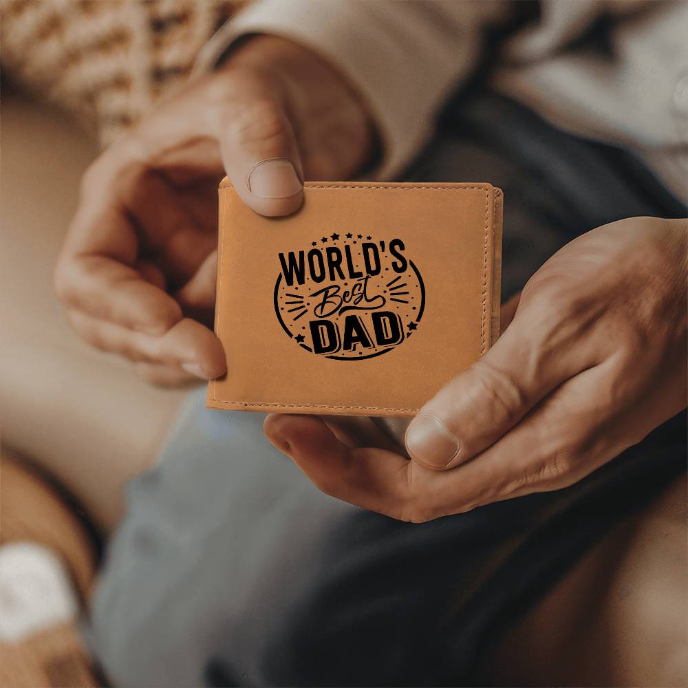 World's Best Dad - Graphic Leather Wallet