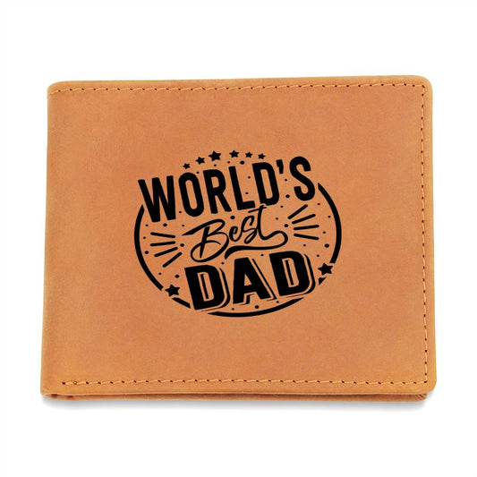 World's Best Dad - Graphic Leather Wallet