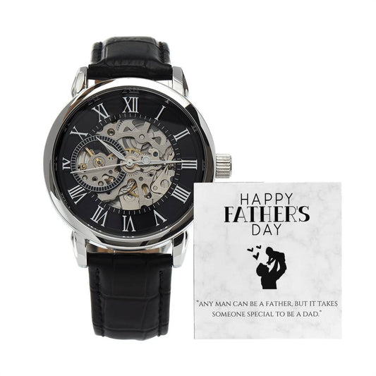 Openwork Watch with Beautiful Message Card