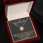 To My Granddaughter, You'll Feel My Love Within This -Love Knot Necklace