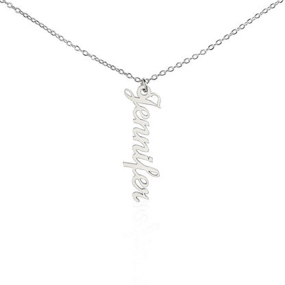 Vertical Style Name Necklace