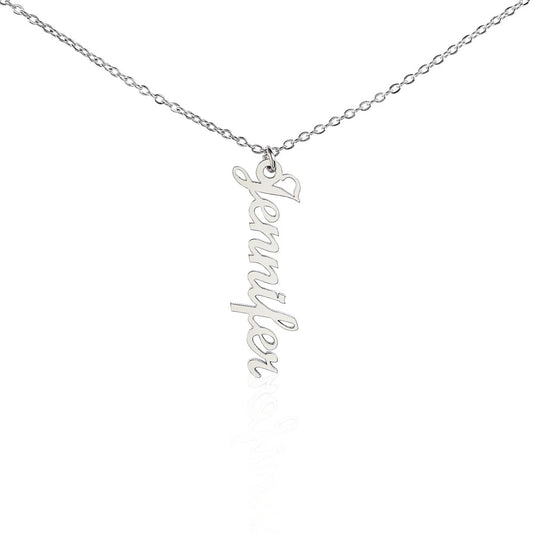 Vertical Style Name Necklace