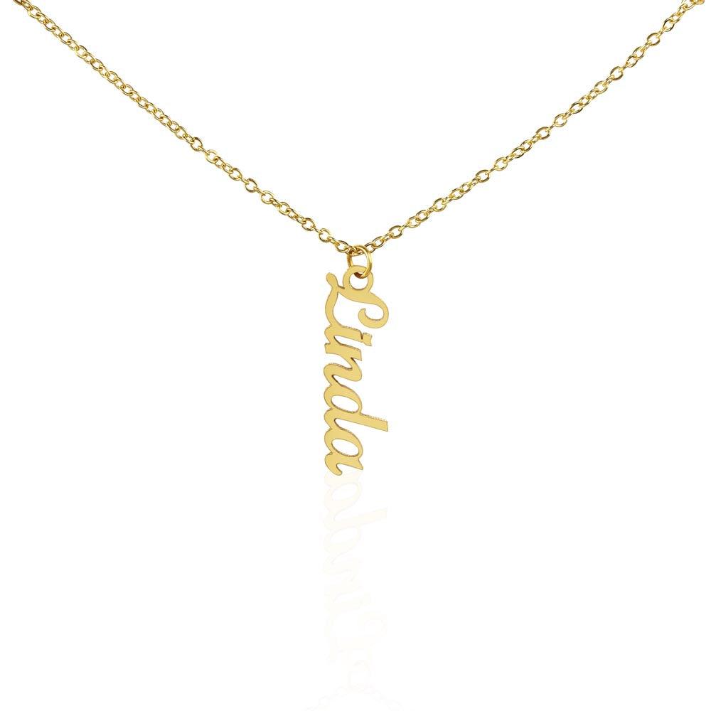 Vertical Style Name Necklace