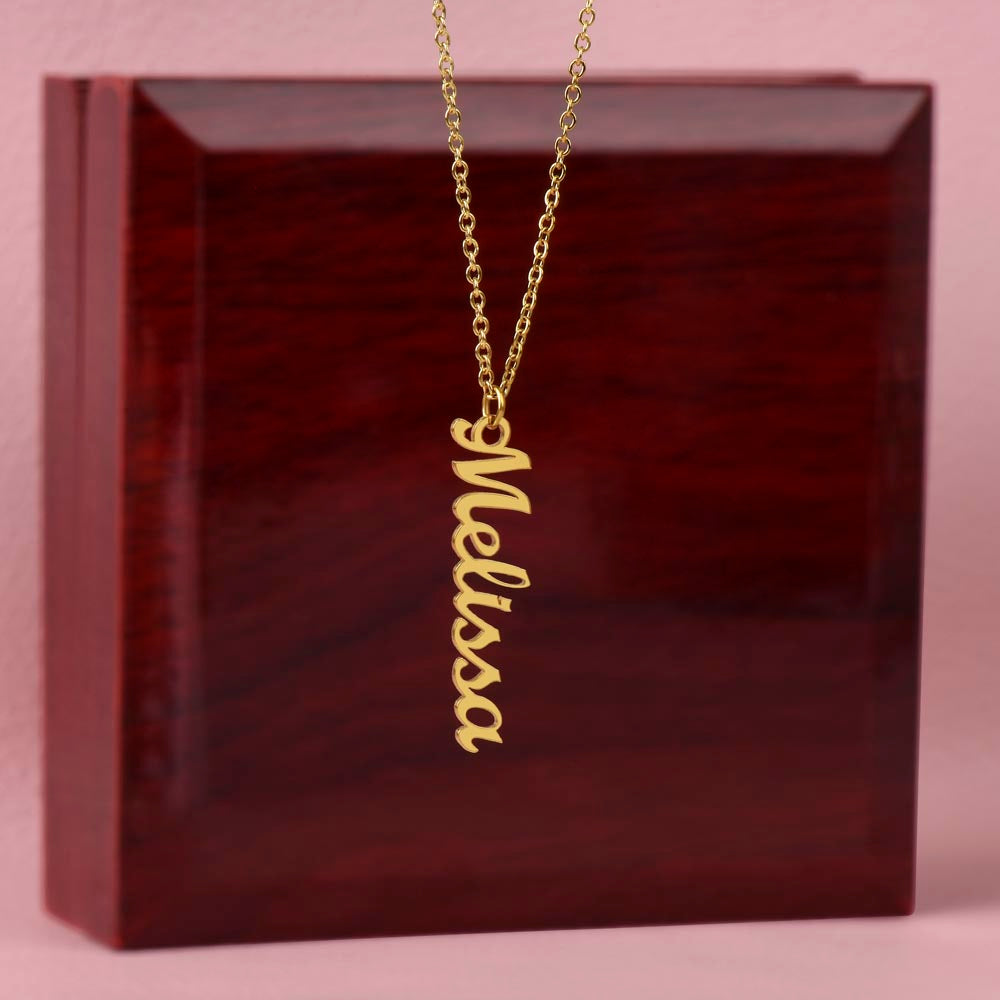 Vertical Style Name Necklace